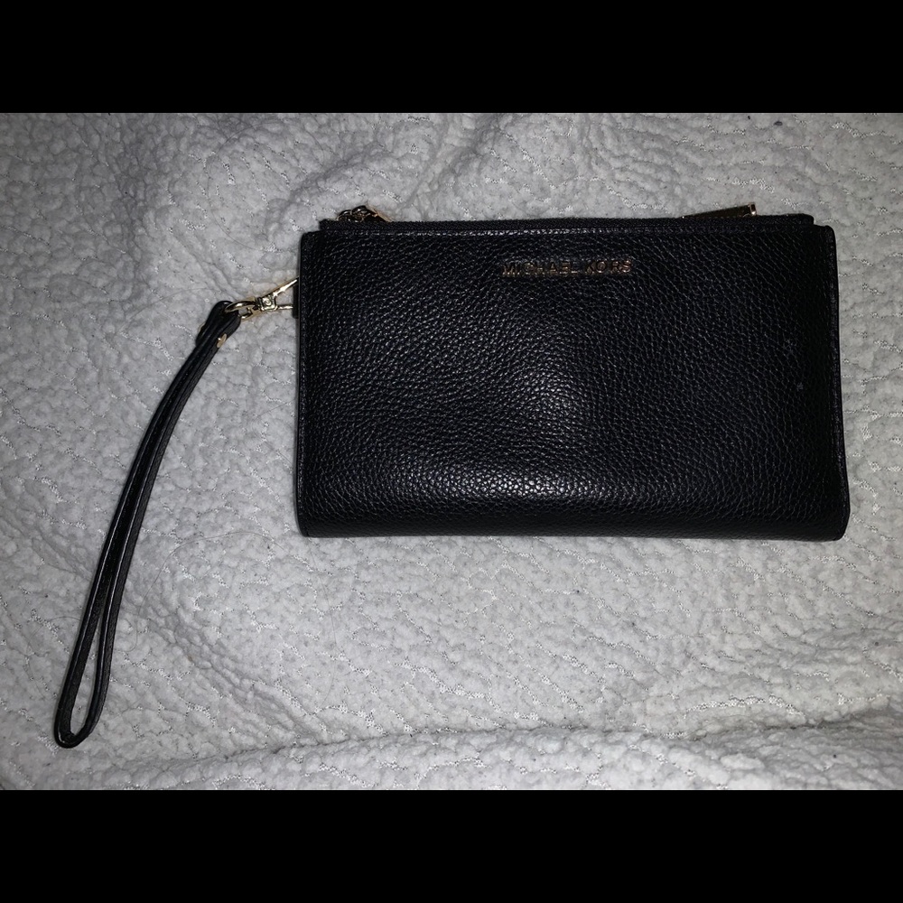 Mk double zip wallet